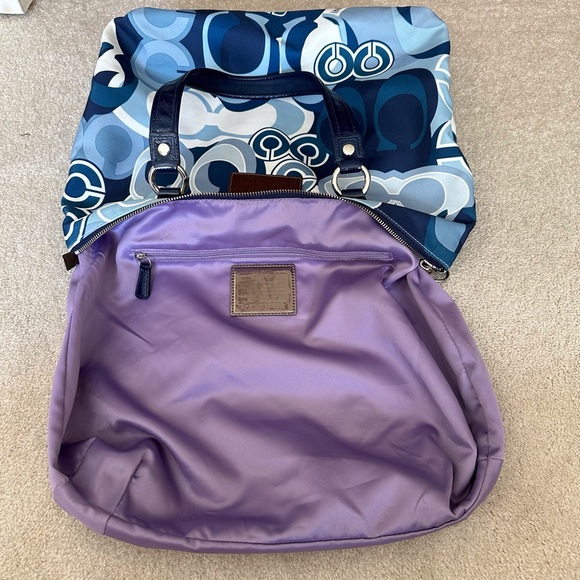 Coach Poppy Pop C Denim Appliqué Glam Tote - Picture 16 of 16